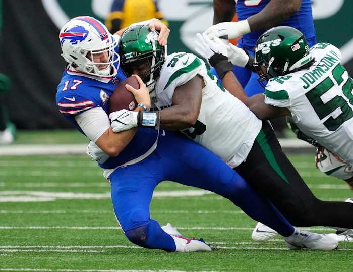 New York Jets sack Buffalo Bills QB Josh Allen